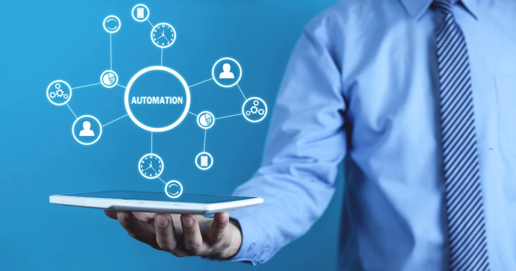 Marketing automation workflow chart integrating various digital channels