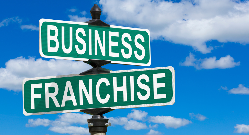 Social media posts promoting various franchises under a unified franchise marketing approach.